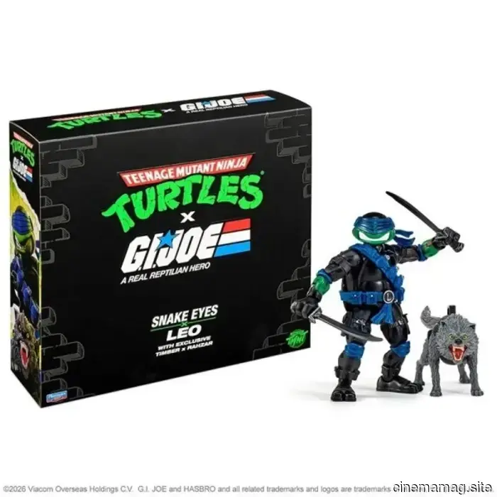 Teenage Mutant Ninja Turtles x G.I. Joe Snake Eyes x Leo e Timber x Rahzar 2-pack in arrivo al Comic-Con da Playmates Toys