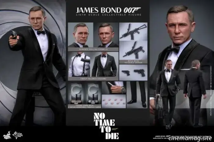 James Bond is now available in a sixth scale figure by Hot Toys, featuring the character from No Time To Die.