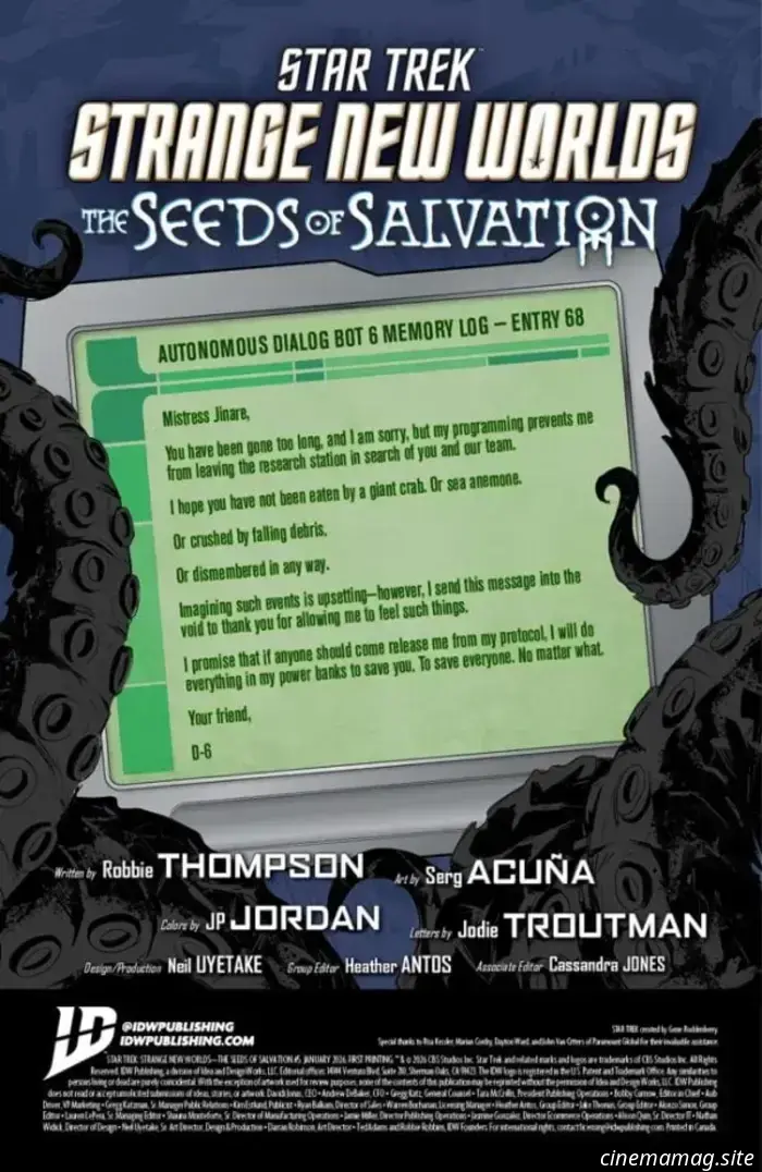 Vista previa del cómic – Star Trek: Strange New Worlds – Las semillas de la salvación n.º 5