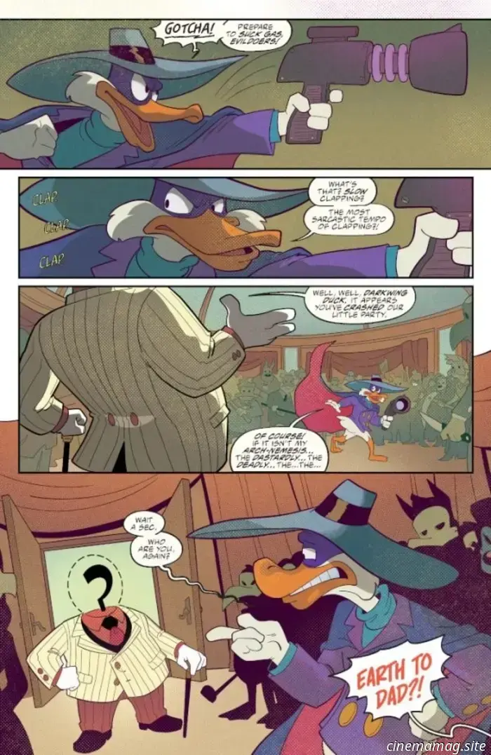 Dynamite showcases the potential hazards in their preview of Disney's Darkwing Duck #1.