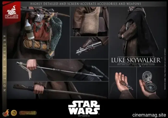Hot Toys revela la figura de sexta escala Artisan Edition de Luke Skywalker de Star Wars: Los Últimos Jedi.