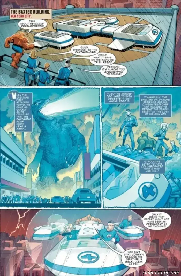 Godzilla vs. Fantastic Four #1 - Comic Book Sneak Peek