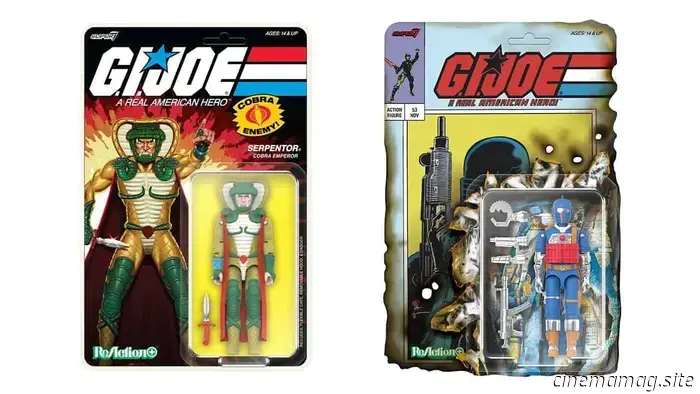 Super7 has released G.I. Joe: A Real American Hero ReAction+ figures of Serpentor and Cobra B.A.T. for Comic-Con.