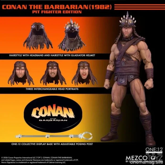 Mezco Toyz svela Conan il Barbaro (Edizione Pit Fighter) figura d'azione One:12 Collective