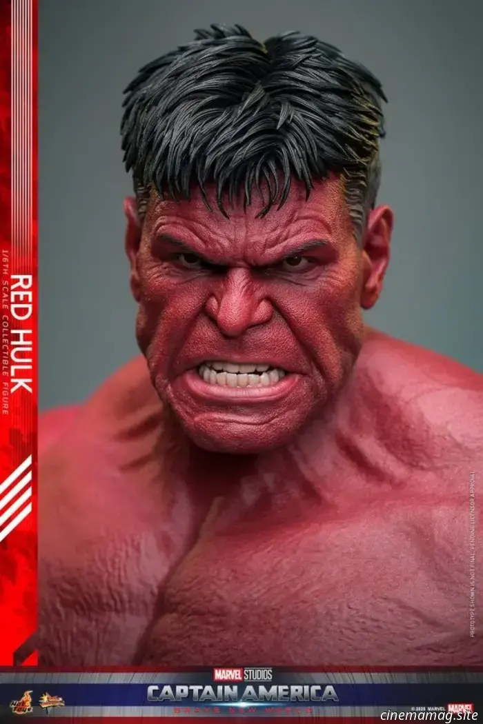 Hot Toys da rienda suelta al Hulk Rojo con la figura Capitán América: Un Mundo Feliz a sexta escala