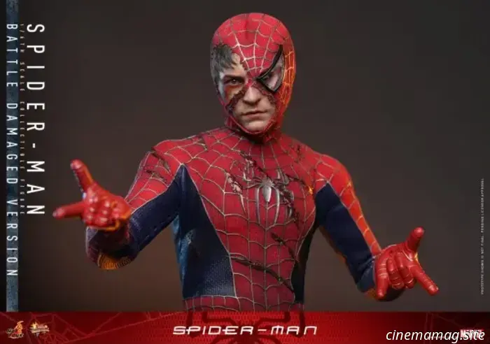 Человек-паук Тоби Магуайра получил вариант с боевыми повреждениями для новой фигурки Hot Toys в масштабе 1/6.