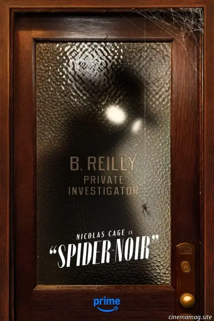 Initial teaser poster for Spider-Noir featuring Nicolas Cage.