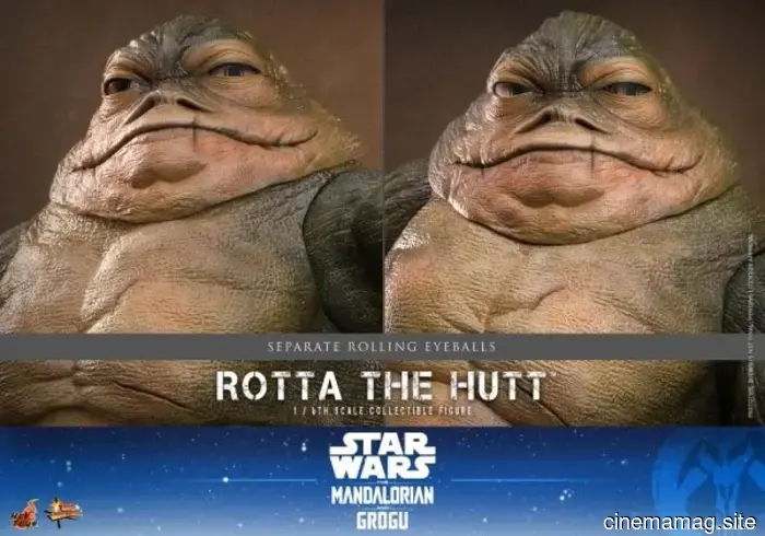 Hot Toys has revealed a sixth scale figure of Star Wars: The Mandalorian featuring Grogu and Rotta the Hutt.