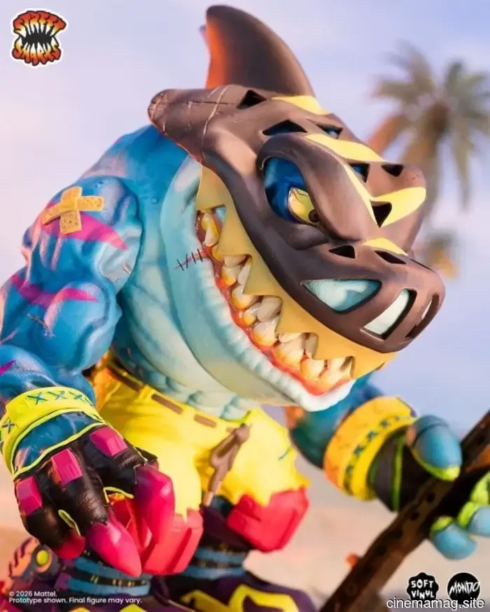 Streex becomes part of Mondo’s Street Sharks collection with a premium soft vinyl figure.
