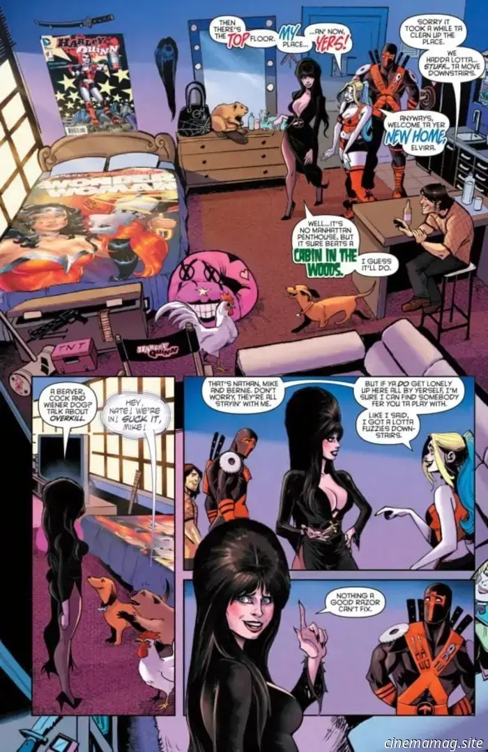 Echa un vistazo a Harley Quinn X Elvira #2 con una vista previa exclusiva