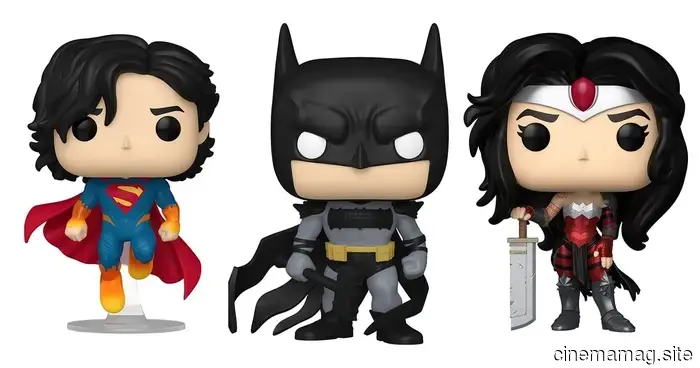 Absolute Batman, Superman, and Wonder Woman Pop! Vinyl figures are set to debut at Comic-Con.