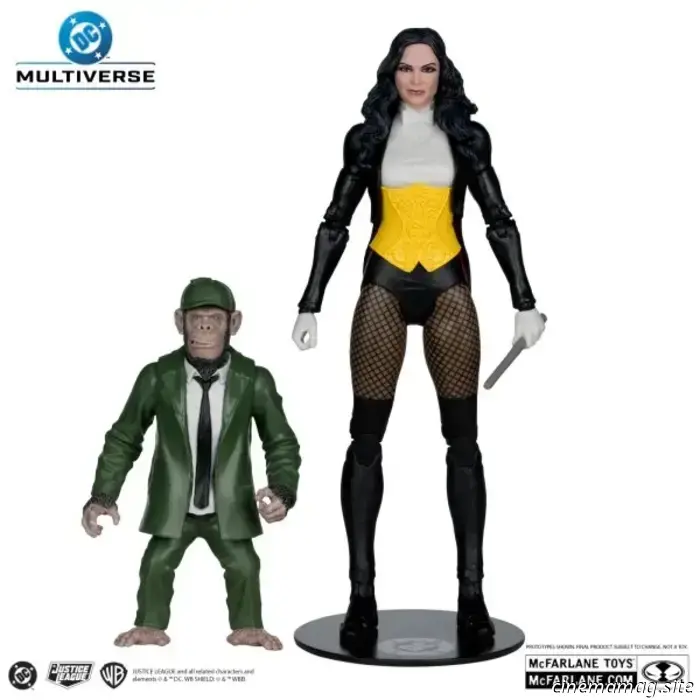 McFarlane Toys has revealed new DC Multiverse figures featuring Zatanna, Detective Chimp, Professor Pyg, Elongated Man, Cosmic Boy, and Blackhawk.