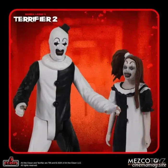 Art the Clown and The Little Pale Girl are added to Mezco’s 5 Points collection with the Terrifier 2 action figure set.