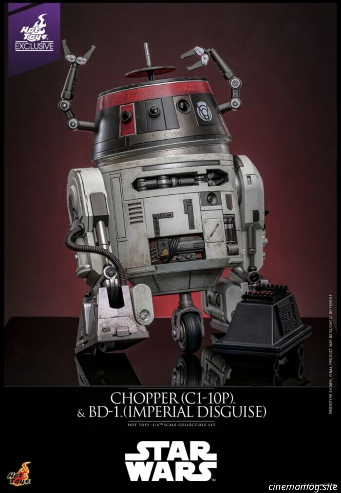 Hot Toys has unveiled sixth scale figures of Star Wars' Chopper (C1-10P) and BD-1 (Imperial Disguise).