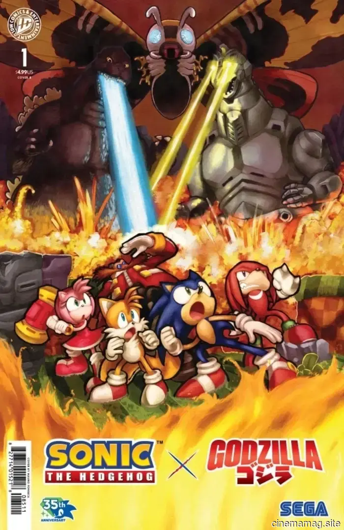 Comic Book Sneak Peek – Sonic the Hedgehog x Godzilla #1