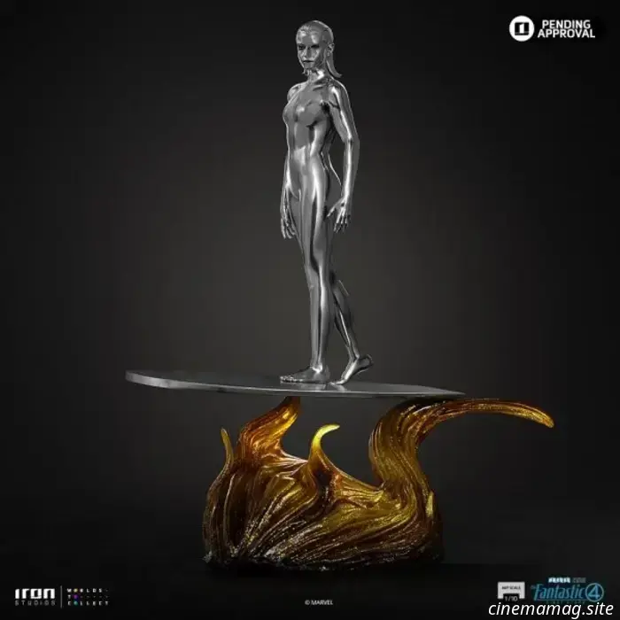 Los Cuatro Fantásticos: Primeros pasos — estatua coleccionable del Surfista Plateado presentada por Iron Studios