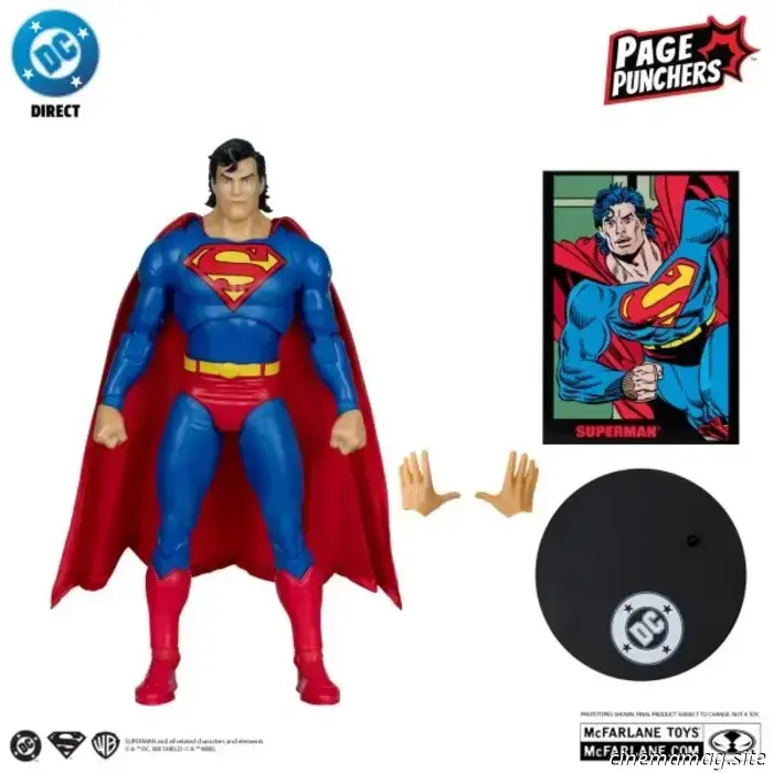 McFarlane Toys представляет серию Page Punchers с Суперменом, Джокером и Бэтменом: «Темный рыцарь возвращается».
