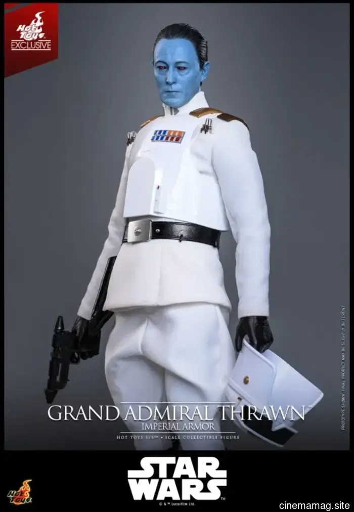 L'Grand Admiral Thrawn indossa un'armatura imperiale per l'ultima figura in scala sesta di Star Wars di Hot Toys.