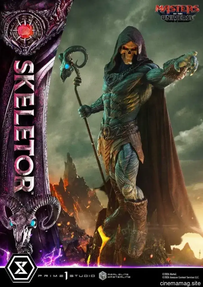 Masters of the Universe Skeletor Real Elite Masterline statua da collezione rivelata da Prime 1 Studio