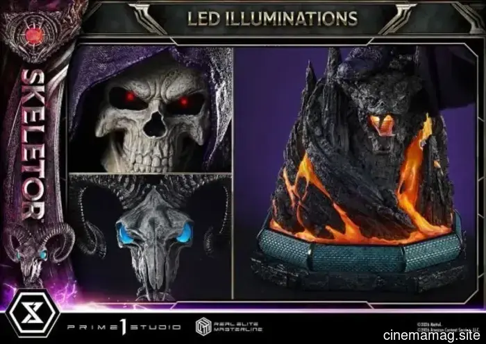 Masters of the Universe Skeletor Real Elite Masterline statua da collezione rivelata da Prime 1 Studio