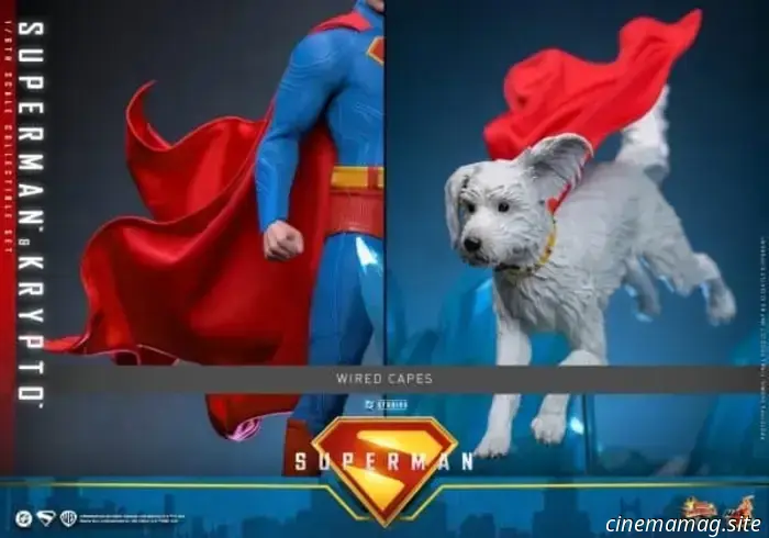 Hot Toys has officially revealed the sixth scale figures of Superman and Krypto, showcasing David Corenswet's portrayal of the Man of Steel.