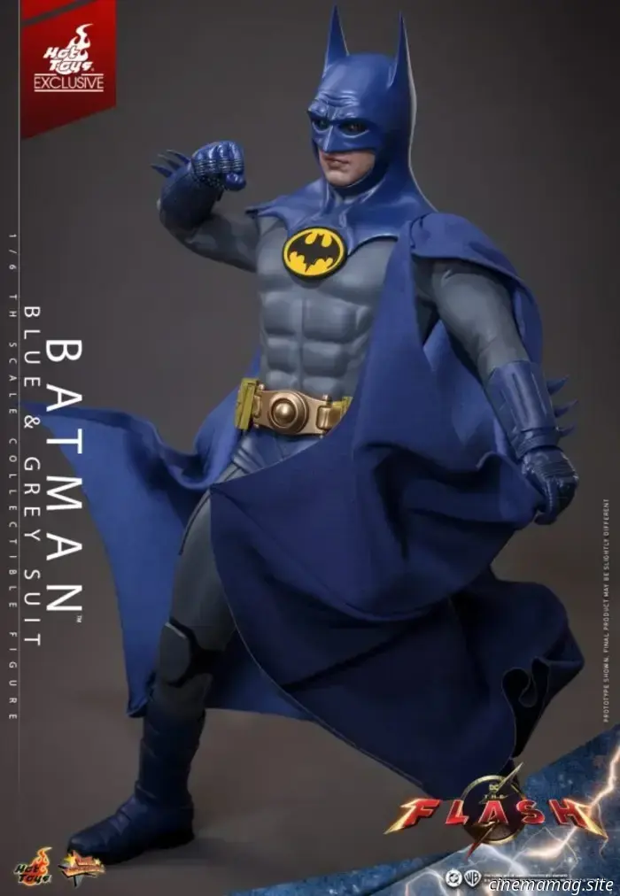 Michael Keaton's Batman will wear the Blue & Grey Batsuit from The Flash in a new Hot Toys figure.