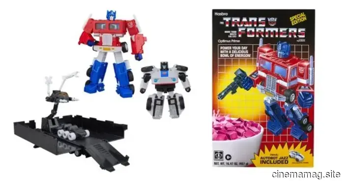 Transformers Optimus Prime & Autobot Jazz Set di Scatole di Cereali apre i preordini da Hasbro