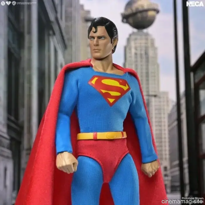 NECA launches a Superman action figure featuring Christopher Reeve in a flying pose.