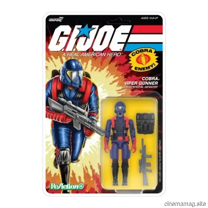 Lady Jaye, Deep Six, Zartan, and the Cobra Viper Gunner are set to be part of Super7's G.I. Joe: A Real American Hero ReAction+ series.