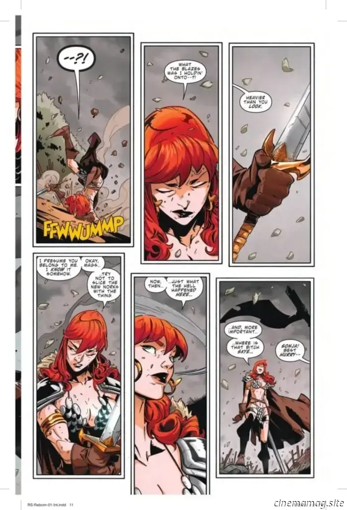 Red Sonja is reinterpreted in the preview for Sonja Reborn #1.