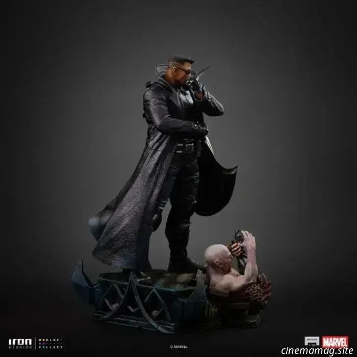 La statua da collezione di Blade della Marvel svelata da Iron Studios