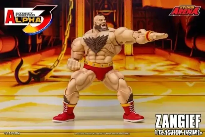 Storm Collectibles has revealed a 1:12 scale action figure of Zangief from Street Fighter Alpha 3.