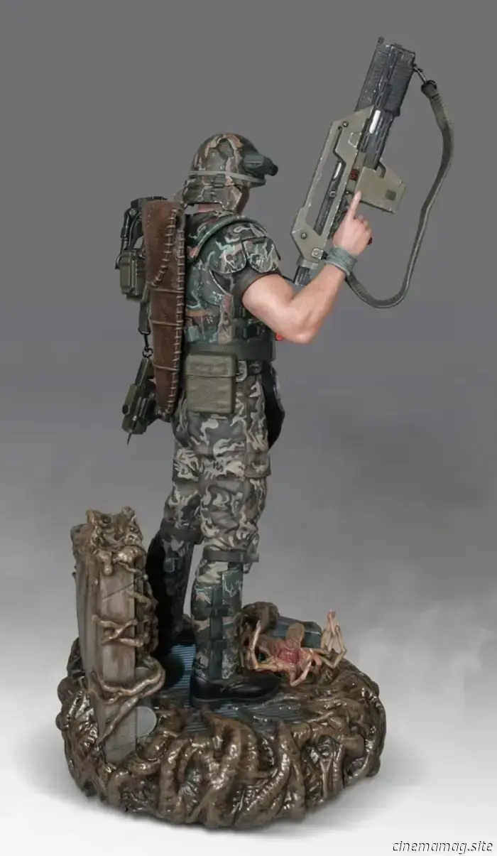 Il caporale Hicks, statua di Aliens in scala di un quarto di dollaro, svelata da Hollywood Collectibles Group