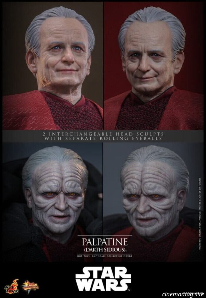 Reveal the Dark Side with Hot Toys' sixth scale figure of Palpatine (Darth Sidious) from Star Wars: Revenge of the Sith.