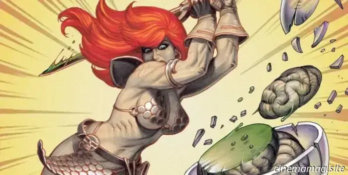 Take an exclusive first look at Red Sonja Attacks Mars #2.