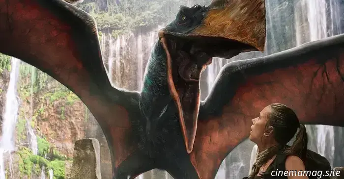 Posters for Jurassic World Rebirth highlight the film's gigantic dinosaurs.