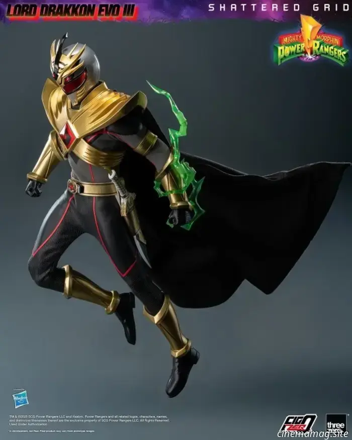 Threezero has revealed the sixth scale figure of Lord Drakkon from Mighty Morphin Power Rangers: Shattered Grid.
