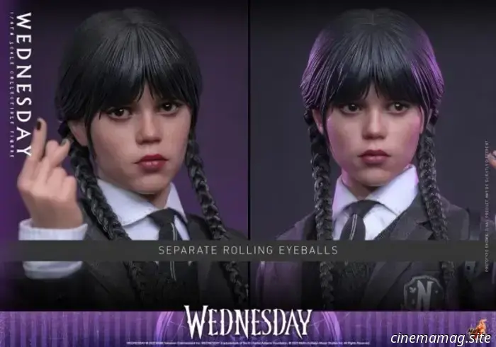 La Wednesday di Jenna Ortega riceve un'action figure in scala 1/6 da Hot Toys.