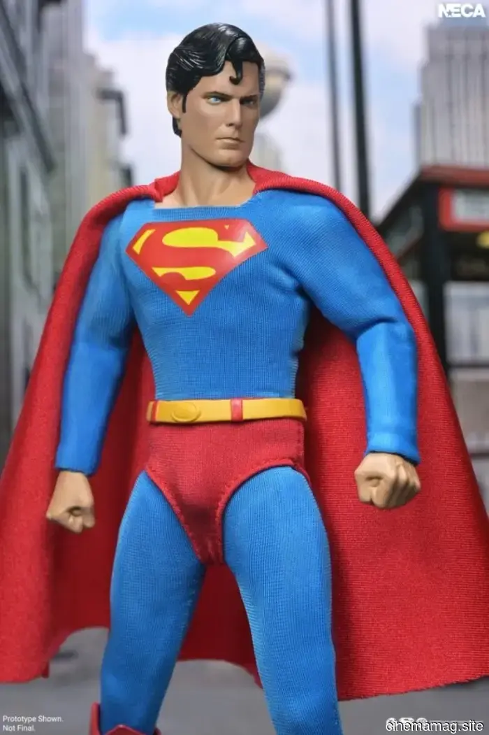 NECA launches a Superman action figure featuring Christopher Reeve in a flying pose.