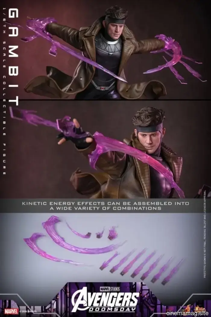 Channing Tatum's Gambit is now part of Hot Toys' sixth scale action figure collection based on Avengers: Doomsday.
