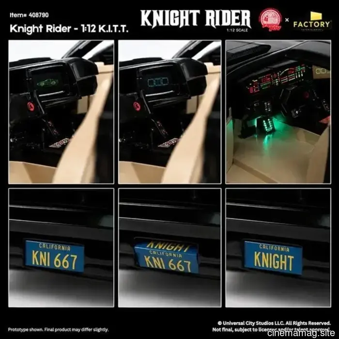 Ramen Toy and Factory Entertainment have revealed an action figure playset featuring Michael Knight and KITT from Knight Rider.