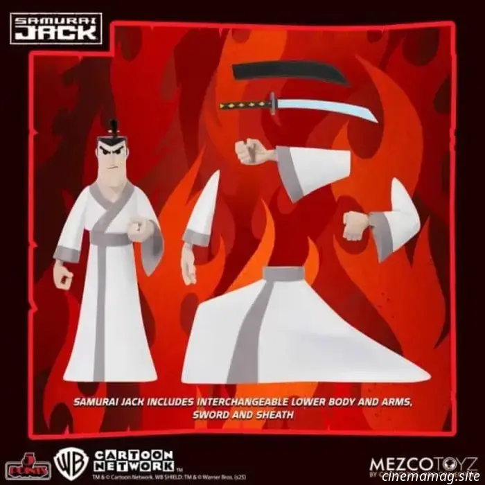 Samurai Jack is now part of Mezco Toyz's 5 Points collection with a premium action figure set.
