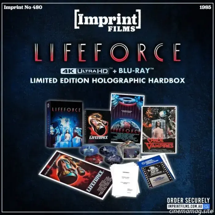 Lifeforce becomes part of the Imprint Collection with a limited edition 4K Holographic Hardbox.