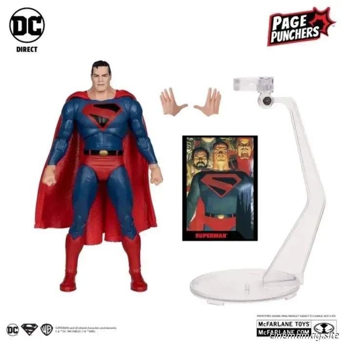 Action figures of Superman: Kingdom Come and Supergirl: Woman of Tomorrow are being added to McFarlane's DC Page Punchers collection.