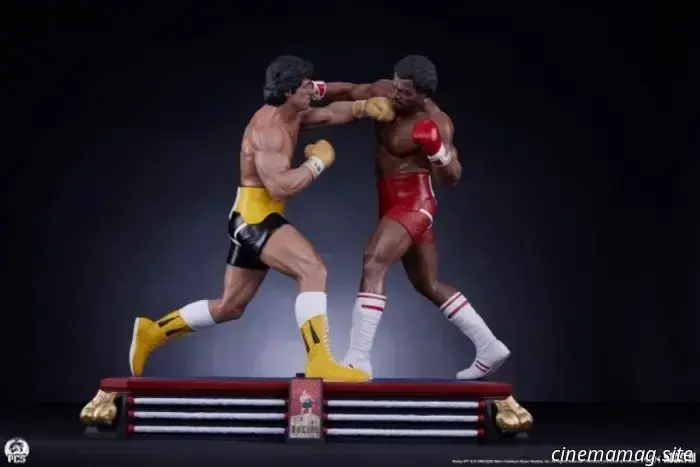 PCS' Rocky III collectible diorama features a showdown between Rocky and Apollo in their personal rematch.