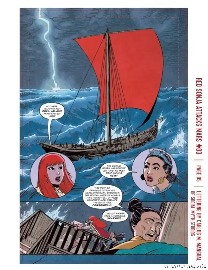 Dai un primo sguardo a Red Sonja Attacks Mars #3 con anteprima sneak peek