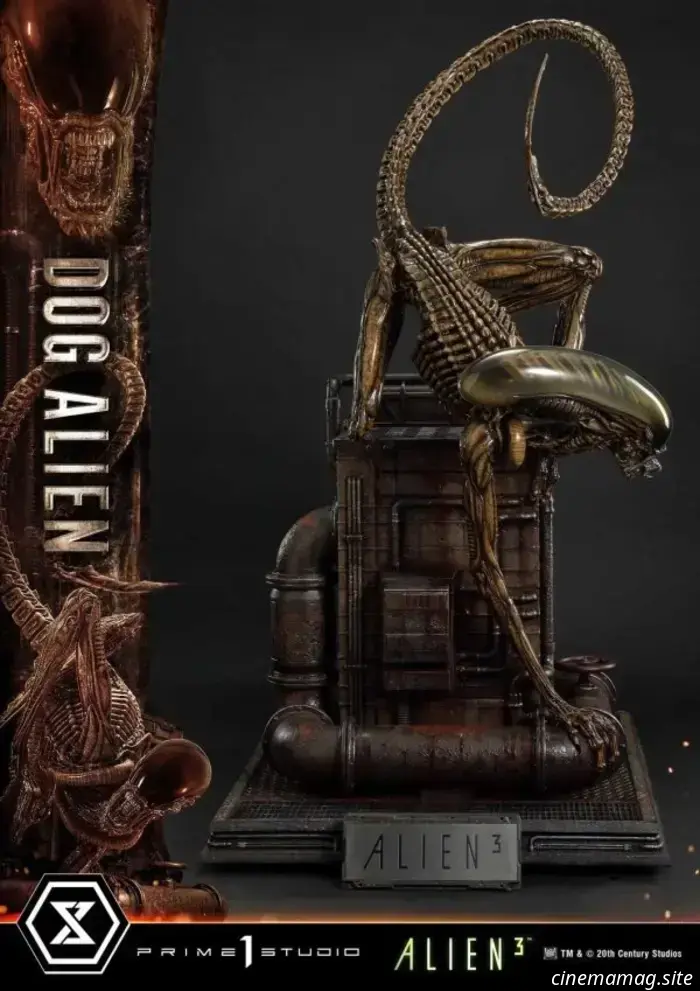 Estatua coleccionable de la serie Masterline del Museo Alien XL del Perro Alien 3 presentada por Prime 1 Studio