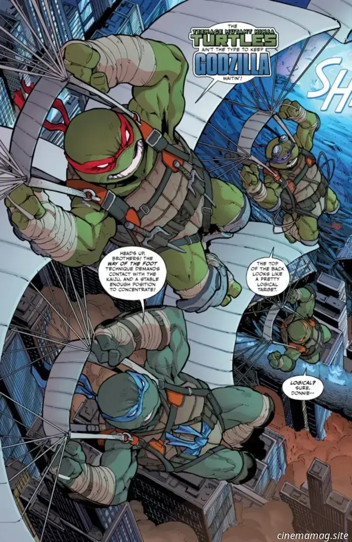 Comic Book Sneak Peek – Teenage Mutant Ninja Turtles x Godzilla #3