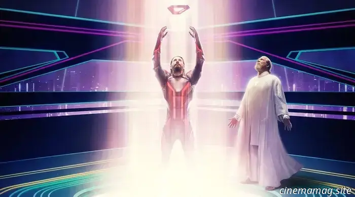 The IMAX poster for TRON: Ares showcases Jared Leto and Jeff Bridges.