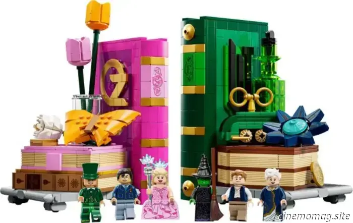 LEGO Wicked Glinda & Elphaba Bookends set will be released in September.